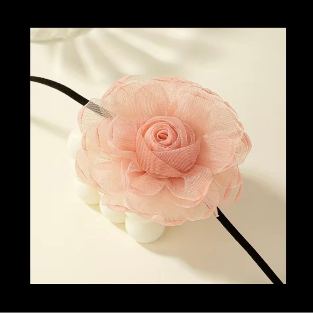 Sheer Flower choker🌸so pretty on. - Picture 1 of 5